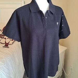 Ashworth Organics Womens Polo Sz XL Black NWOT
